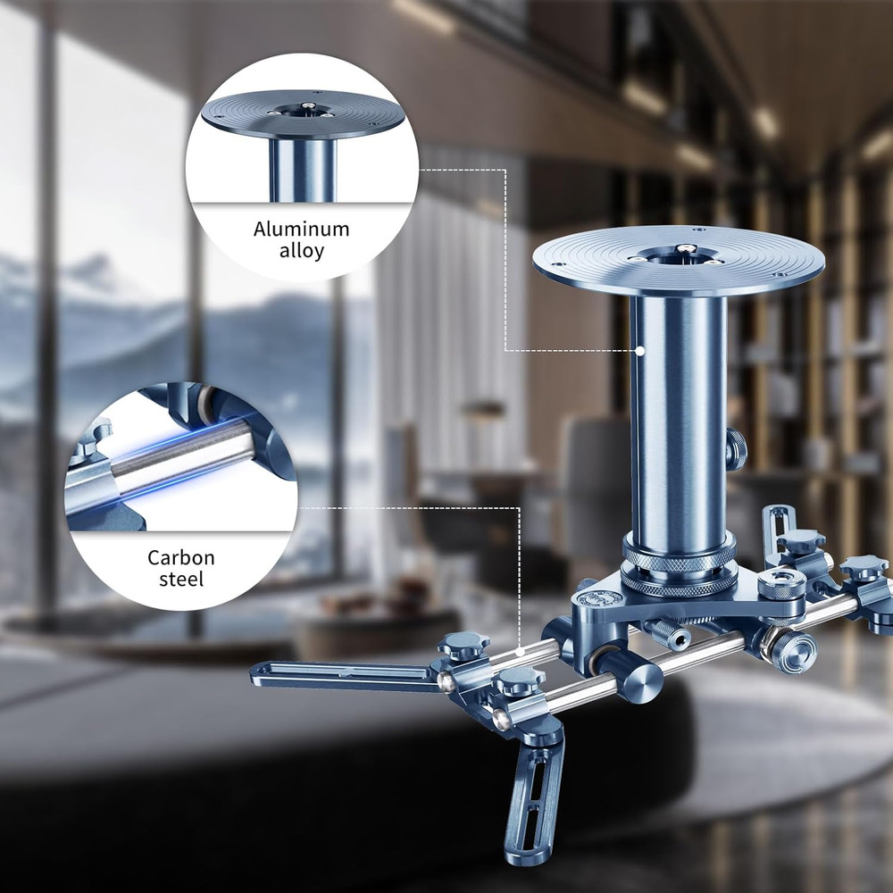 Universal Projector Mount, Ceiling Mount Millimeter-Precision Fine Tuning Tilt S