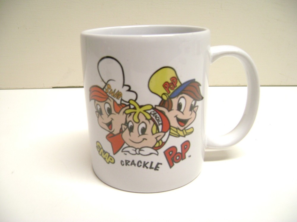 Kellogg's Breakfast Characters SNAP CRACKLE+POP Ceramic Cup, Color on White