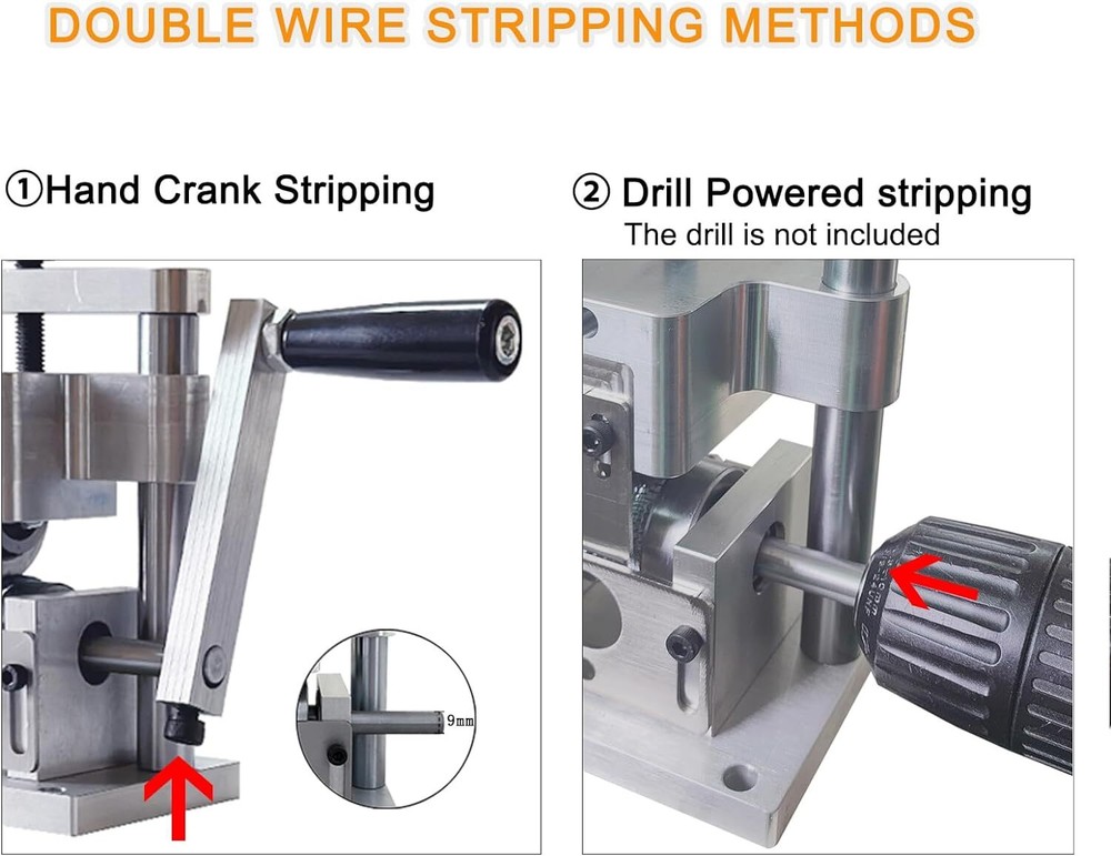 Miniature Drill Drive Wire Stripping Machine for Scrap Copper Wire Stripping