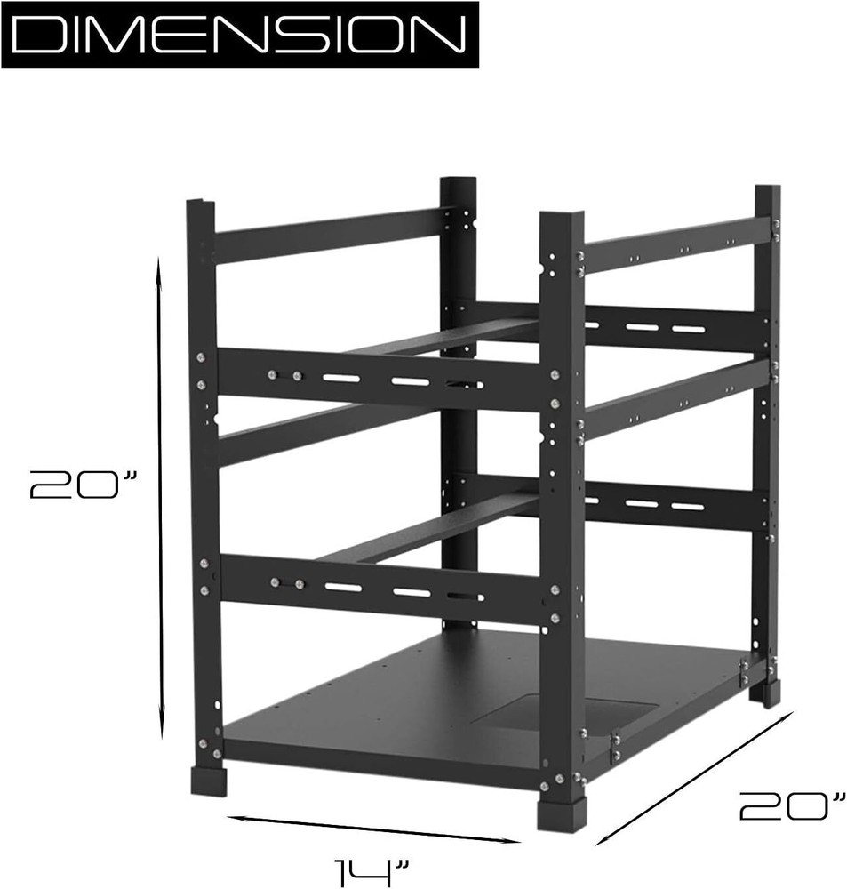 AAAwave The Sluice V2 12GPU Open Frame Mining Rig Frame Chassis