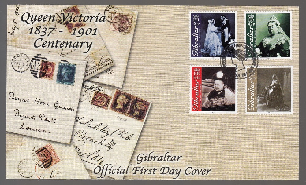 Gibraltar 2001 FDC Queen Victoria Centenary