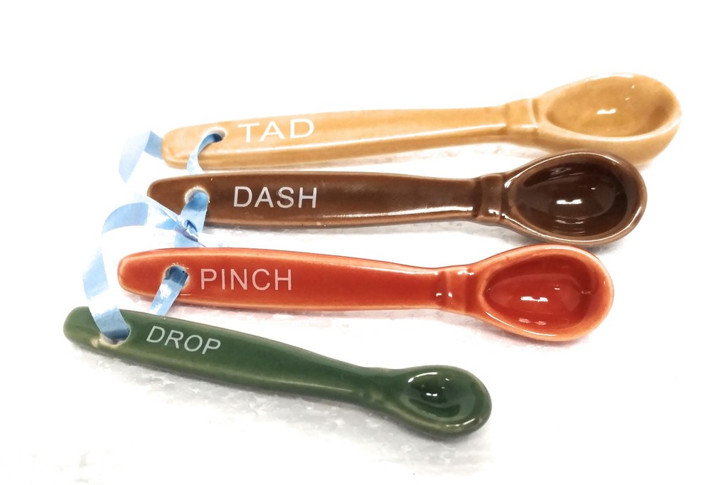 Temp-tations Fun Size Measuring Spoons: Tad, Dash, Pinch, Drop, FALLFETTI
