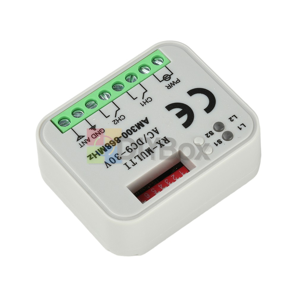 Universal 300-868MHz Multi-Frequency Receiver Switch Controller AC/DC On/Off