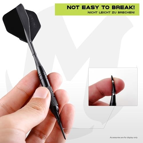 Professional Soft Tip Dart Points - 30/100/1000 Pcs, 2BA Thread Plastic Tips, Da