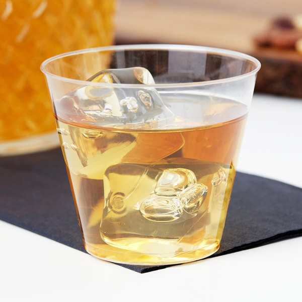 Fineline Settings 405-CL, 5 Oz. Savvi Serve Clear Plastic Tumblers, 500/CS