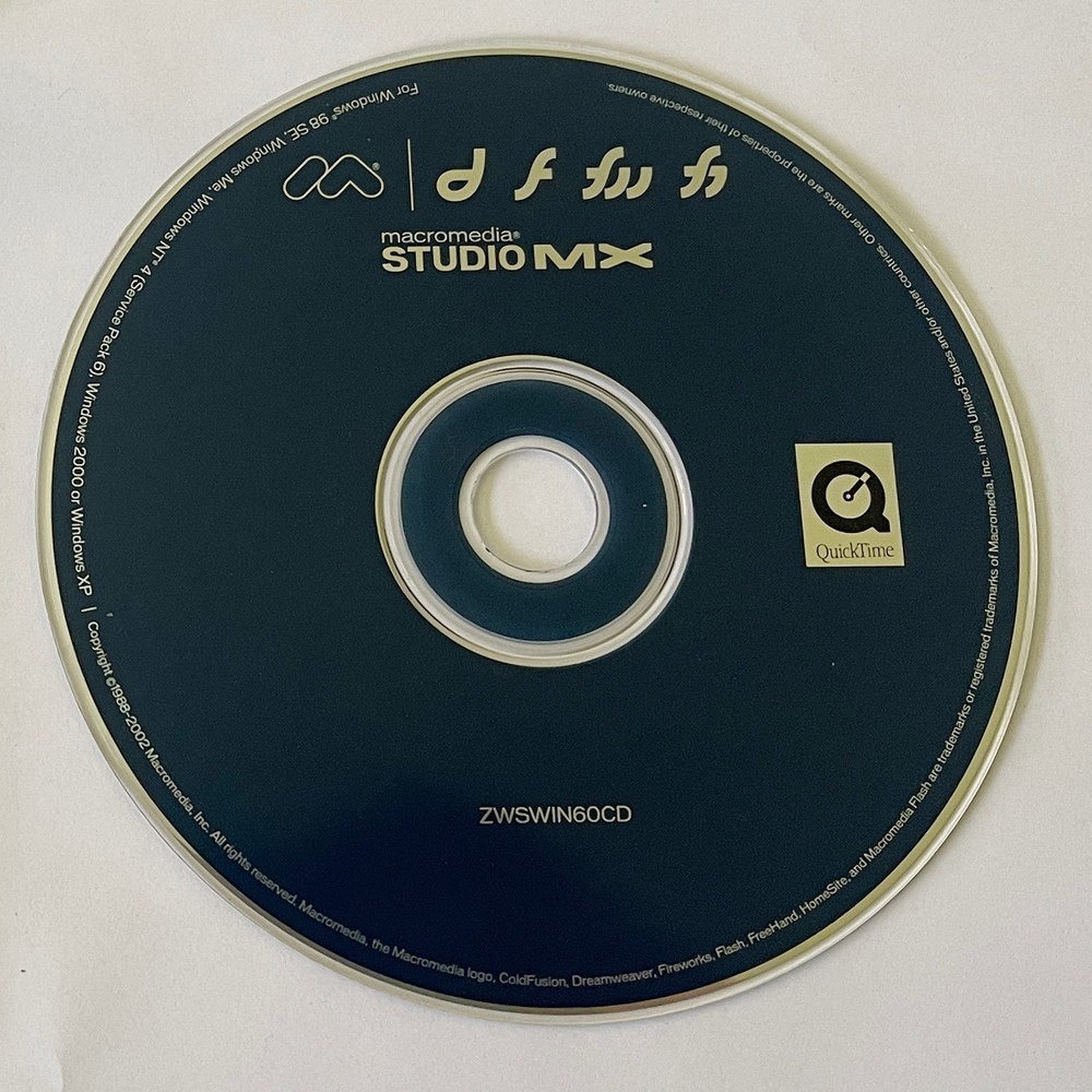 Macromedia Studio MX win 2+ products upgrade