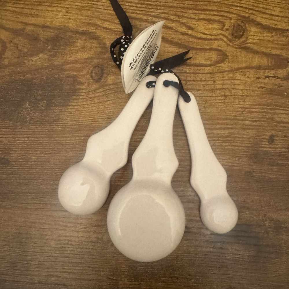 Boston Warehouse Eiffel Tower Ceramic Measuring Spoons Paris Decor 3 Pc Set