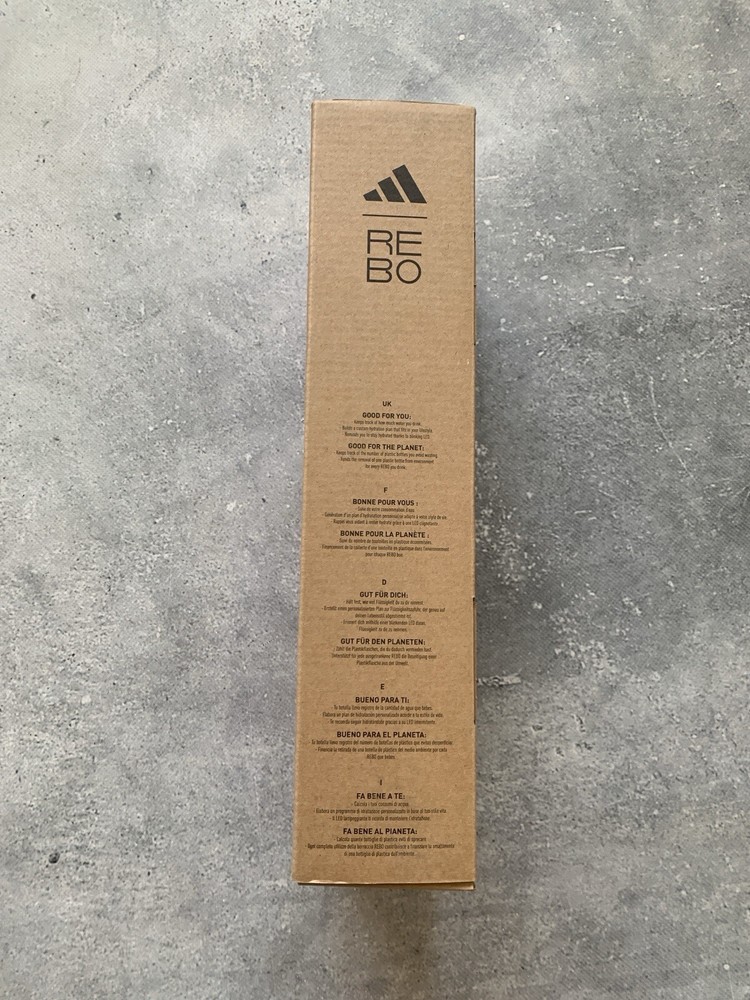 ADIDAS x REBO SMART BOTTLE BLUETOOTH POWERED PERSONAL HYDRATION COACH