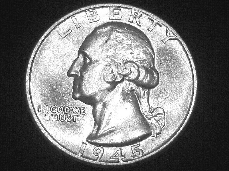 1945 Washington Quarter --- Very Choice Uncirculated