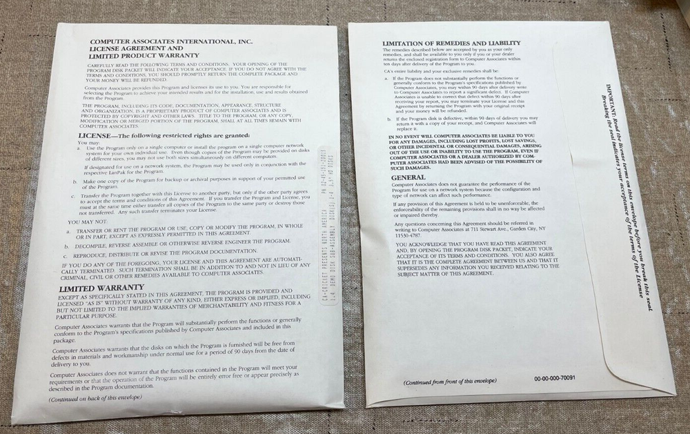 CA-Cricket Computer Associates Desktop Presentation Program Big Box 1991 Demo