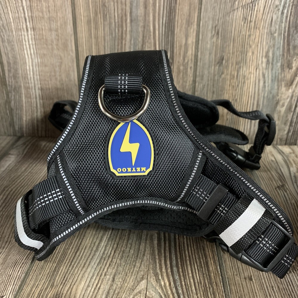 MeyKoo Dog Harness No Pull Soft Breathable,Easy Put on &Off Black Medium 🐶