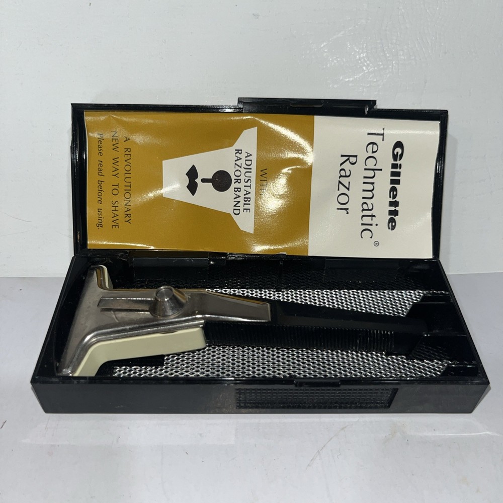 Vintage Gillette Techmatic M2 Safety Razor Original Package