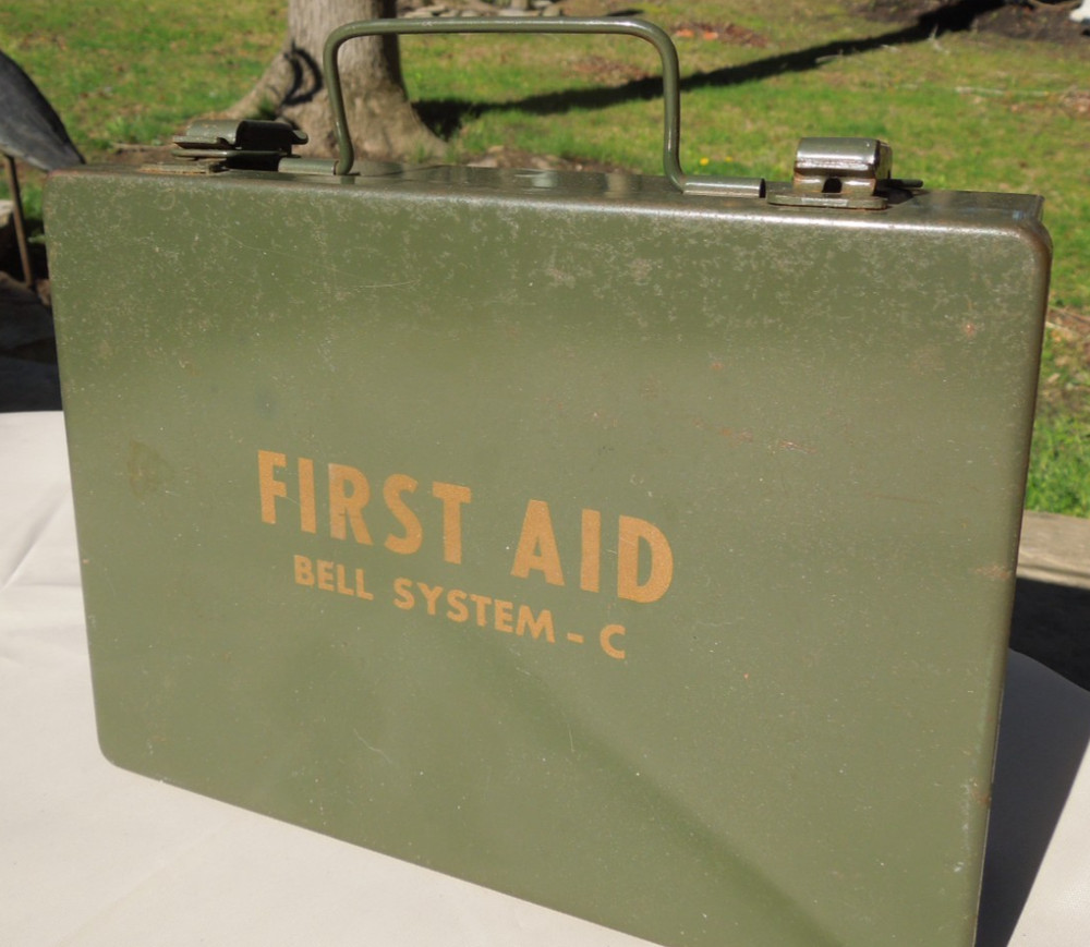 Bell System - C First Aid Kit Metal Carrying Case