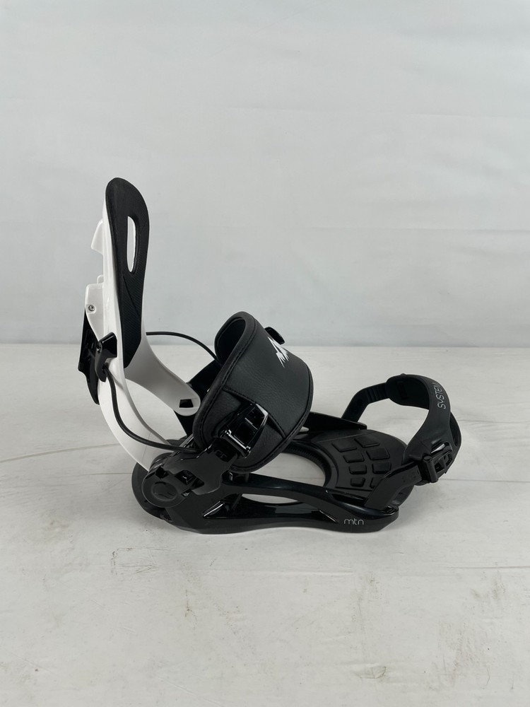 System FT3 Snowboard Bindings, White/Black, L