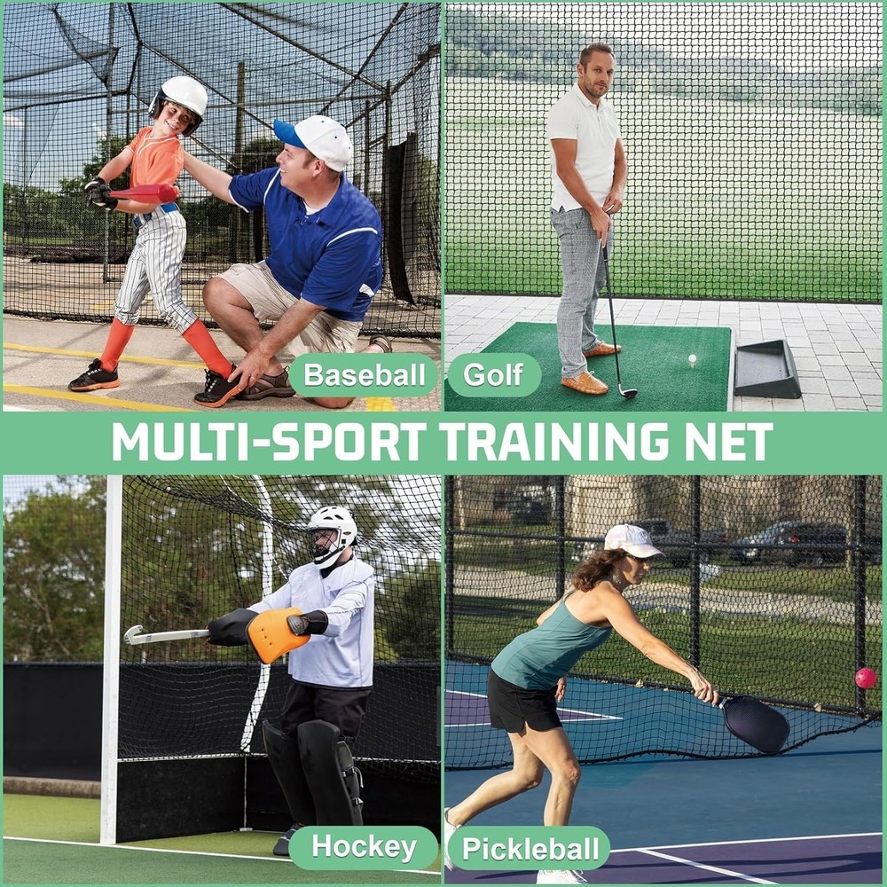 Golf Baseball Batting Cage Net with Extra Striking Net - NO FRAME INCLUDED