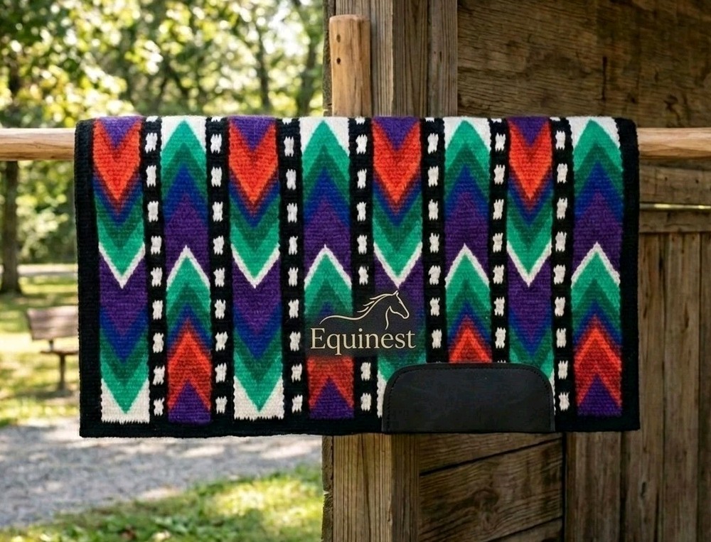 ranch saddle pad Purple Orange Black