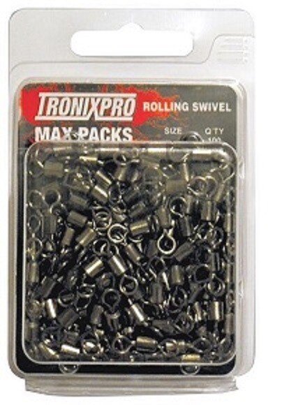 Tronix Pro Max Pack Rolling Swivels Bulk Packs Sizes 8/6/4/2/1