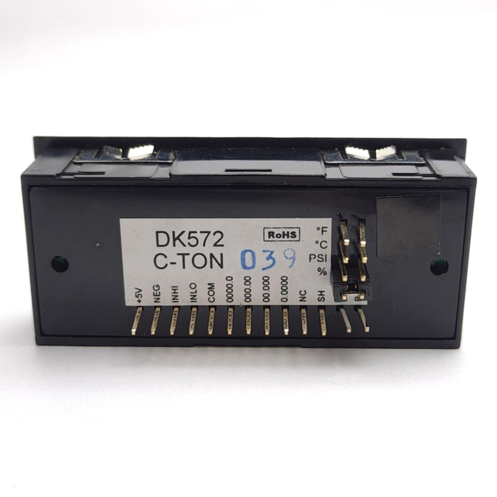 C-TON DK572 LCD Digital Panel Meter, Red Negative Backlight, 3-1/2 Digit, ±2VDC