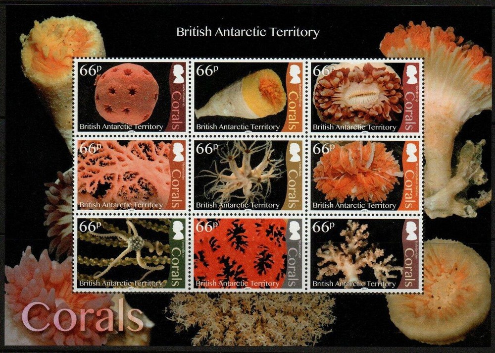 BRITISH ANTARCTIC TERRITORY 2017-SGMS734 CORALS MNH