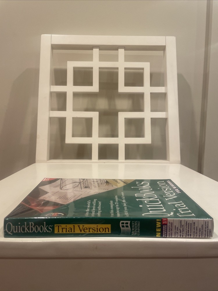 Vintage Microsoft Windows QuickBooks Version 3.1 Trial Version Sealed New