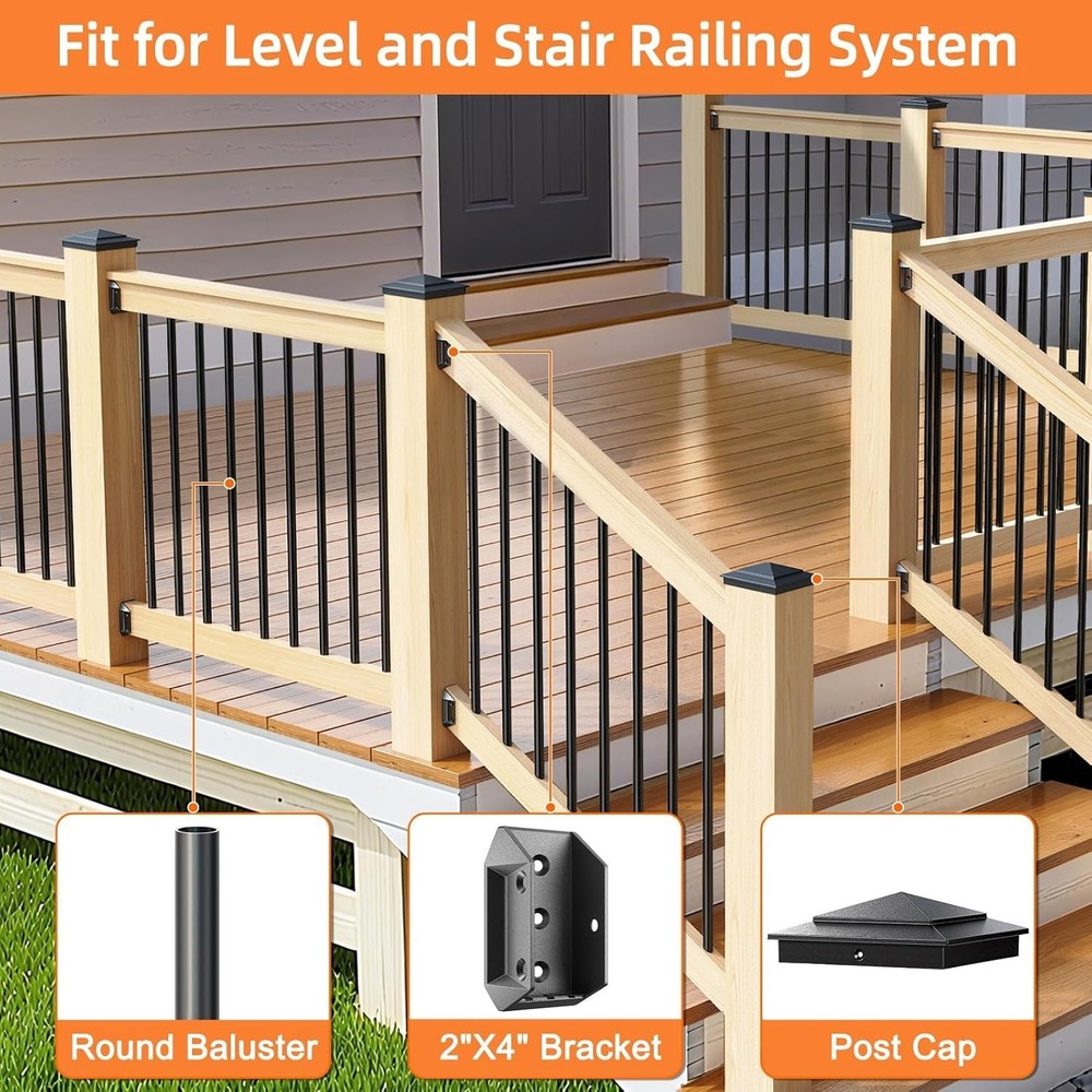 Rust-Resistant Deck Railing Connectors Bundle