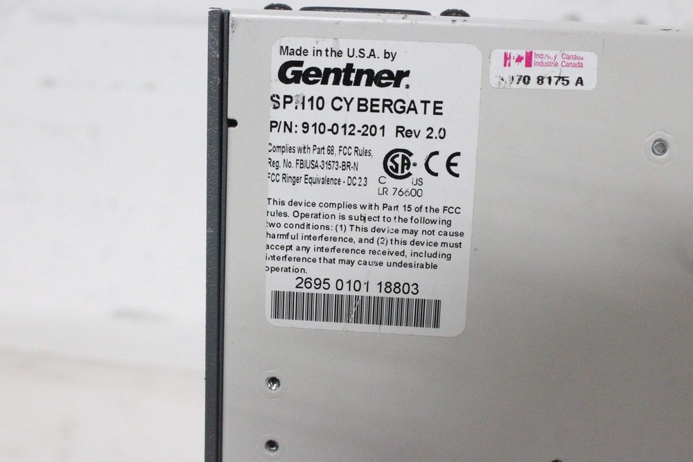 Gentner SPH10 Analog Hybrid Broadcast Phoneline Console Audio Interface