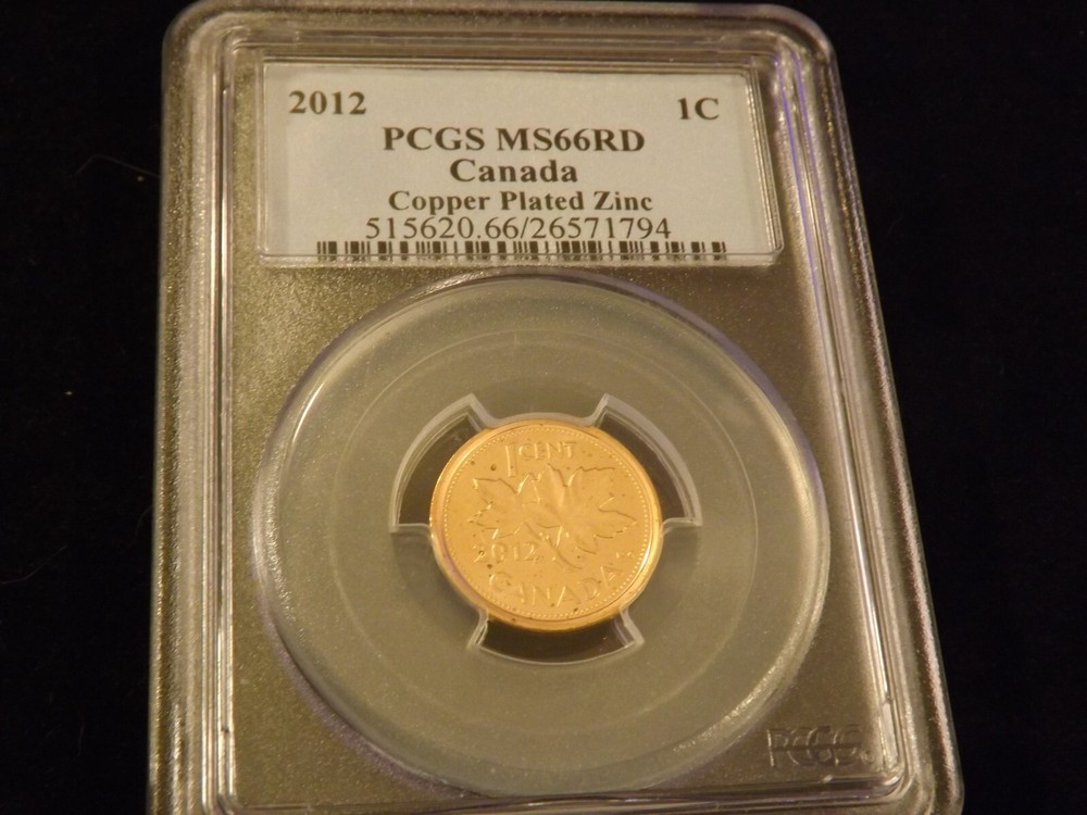 2012    1C                 Canada        PCGS  MS 66 RD