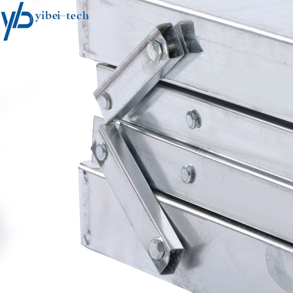 Folding Scaffolding, Adjustable Lift Height Work Platform Scaffold Portable 1.6M