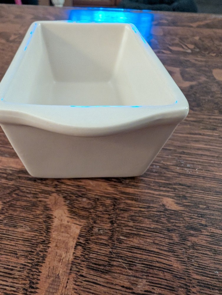 Two Miniature Ceramic Loaf Pans Christmas