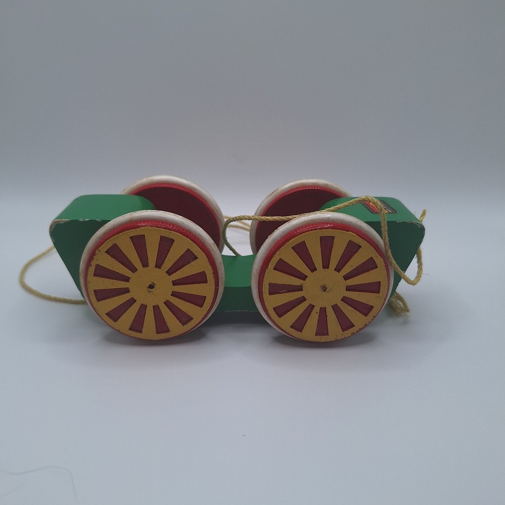 Brio Wood Pull Toy Wagon Made in Sweden Old Style Pull