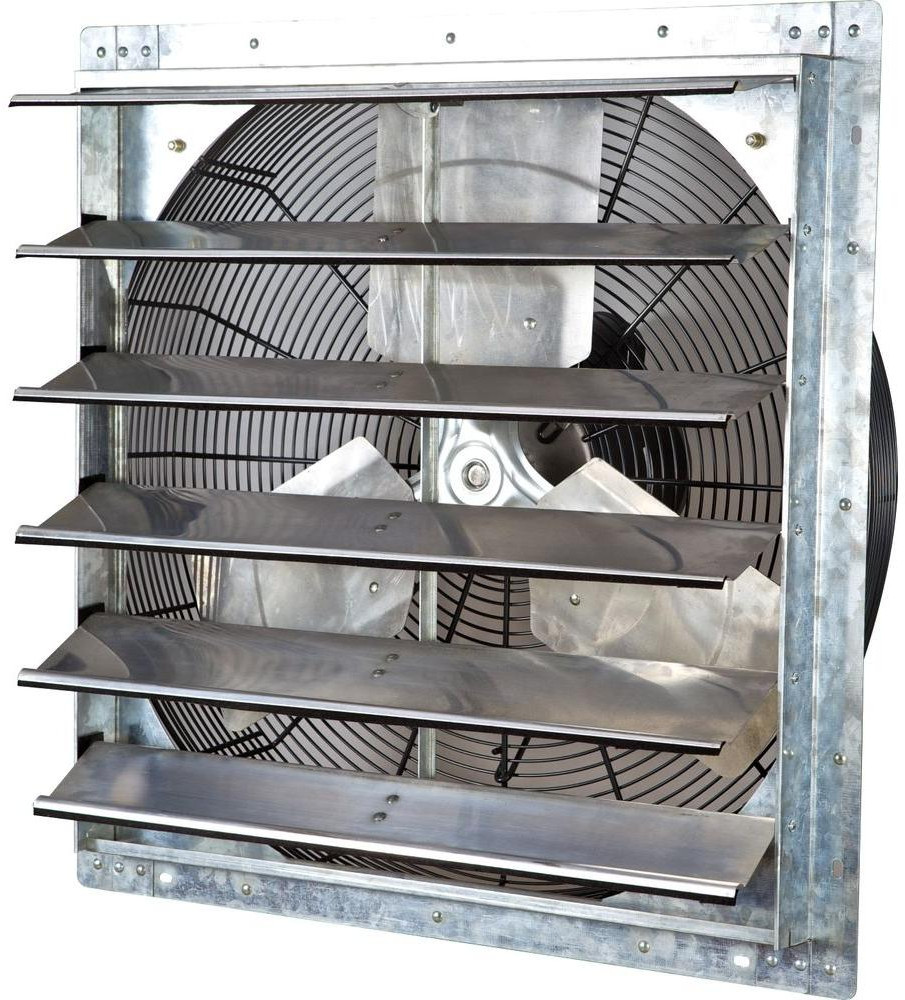 Fan iLiving 24 in. Variable Speed Shutter Exhaust Wall Mounted Workshop Garage