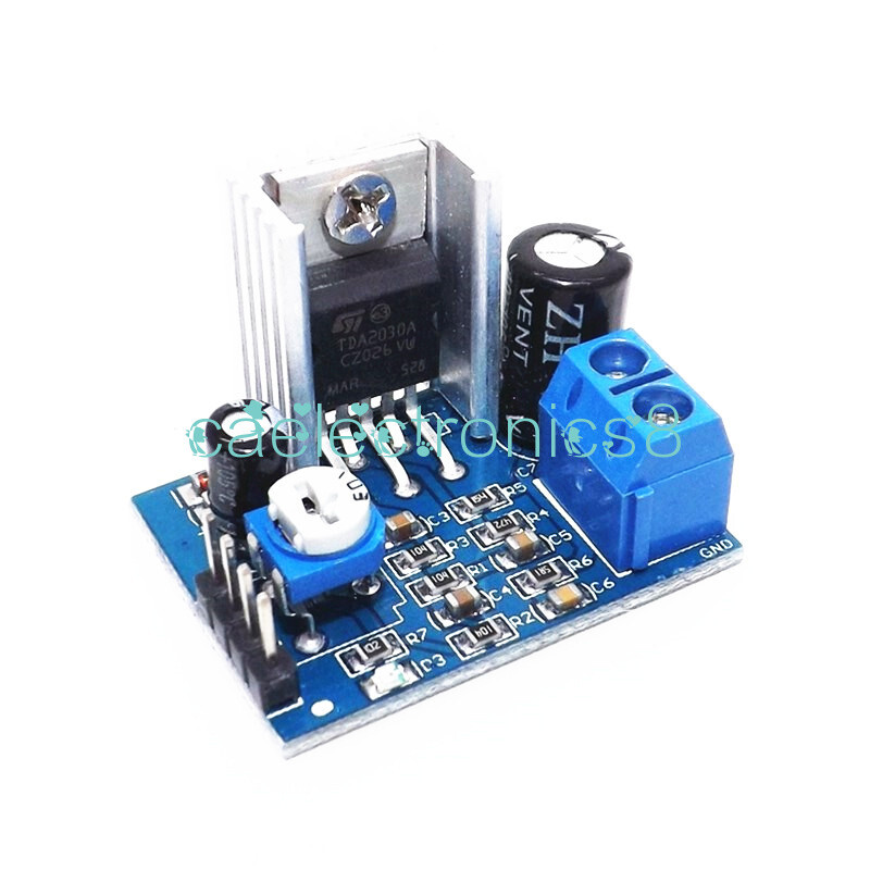 2PCS Power Supply TDA2030 Audio Amplifier Board Module TDA2030A 6-12V Single CA