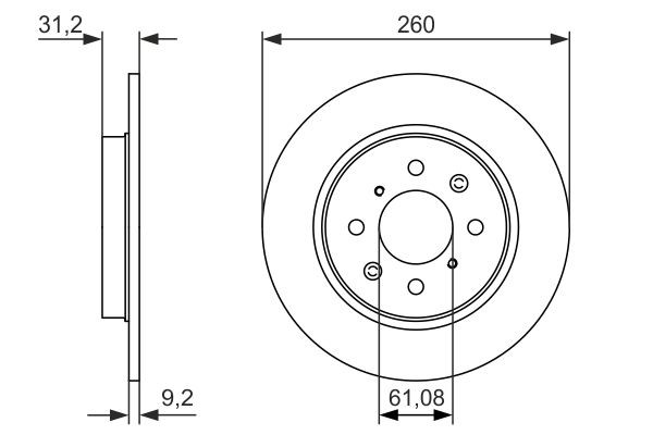 Brake Disc BOSCH 0986479051