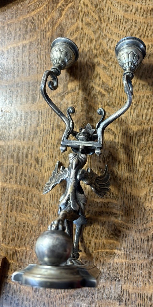 Antique Griffin Candelabra