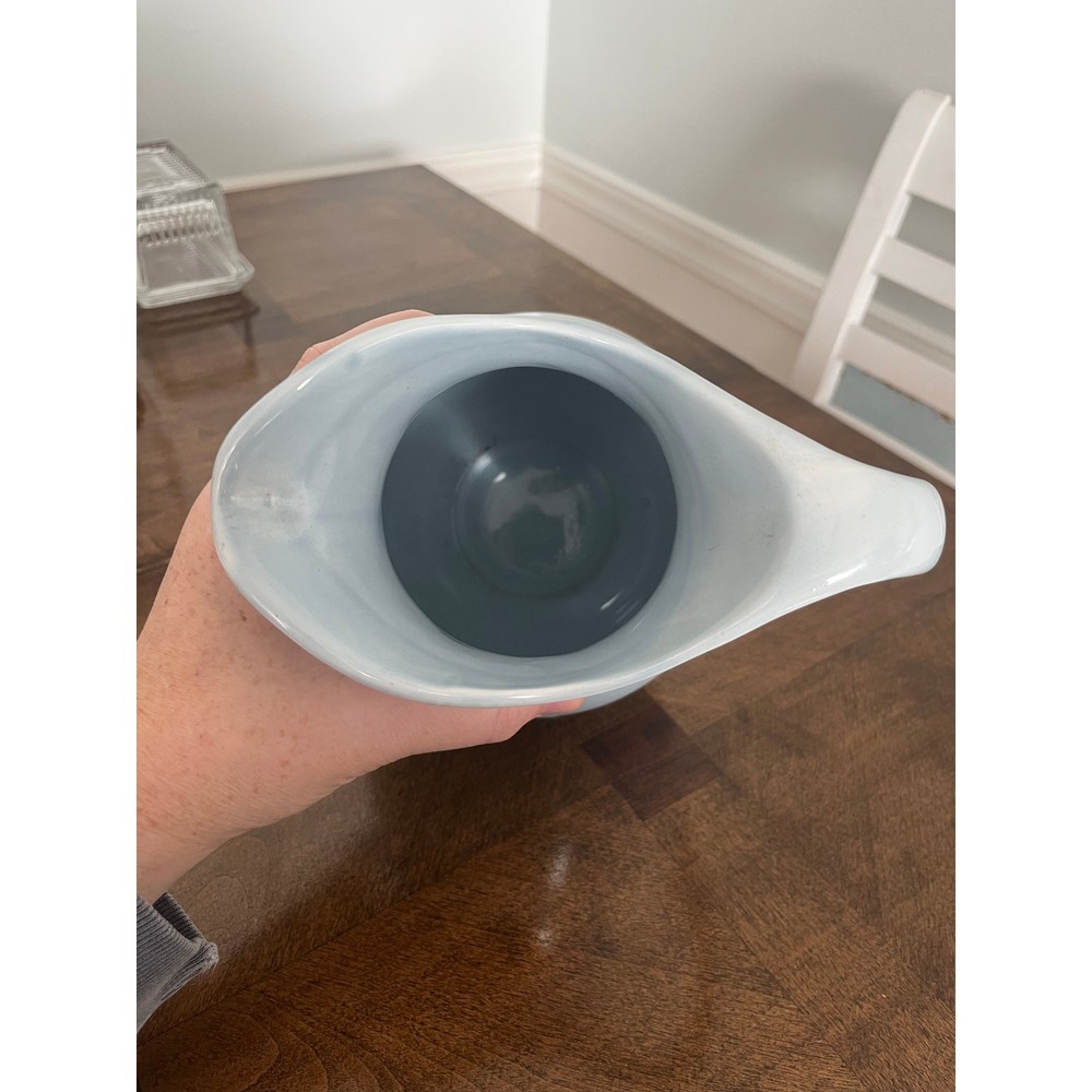 Enesco Light Blue Pitcher "Country Gate”