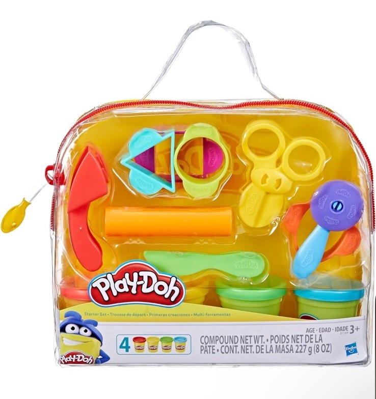 Play-Doh Starter Set 9-Piece Kit with Storage Tote & 4 Modeling Compound