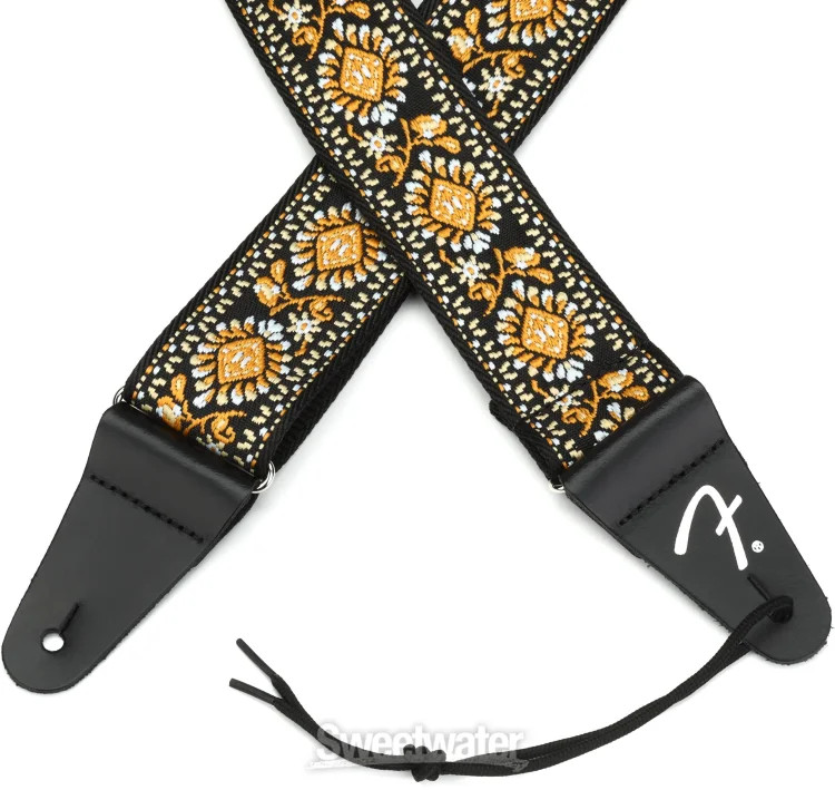 Fender Pasadena Woven Guitar Strap - Yellow Lotus