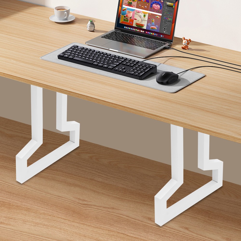 2PCS Steel Table Legs White Table Frame for Coffee Table Dining Table