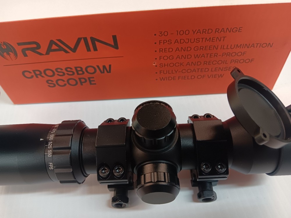 RAVIN CROSSBOW SCOPE W/RINGS