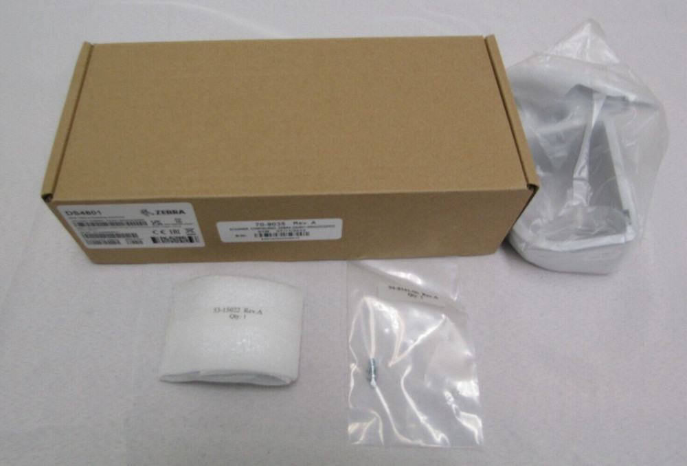 Zebra DS4801, 2D Handheld Barcode Scanner, DS4800 Series White With Accessories
