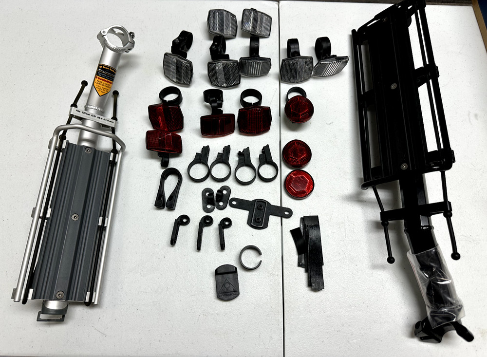 Bicycle Rack and Reflector Accessory Assortment Kit