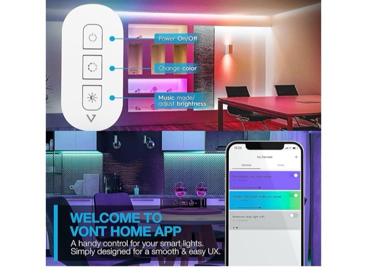 New VONT Smart Light Strip Pro 32.8 ft