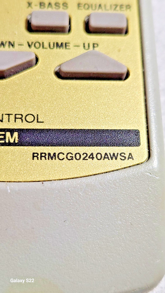 SHARP ORIGINAL REMOTE CONTROL OEM RRMCG0240AWSA USED IN VARIOUS AUDIO COMPONENTS