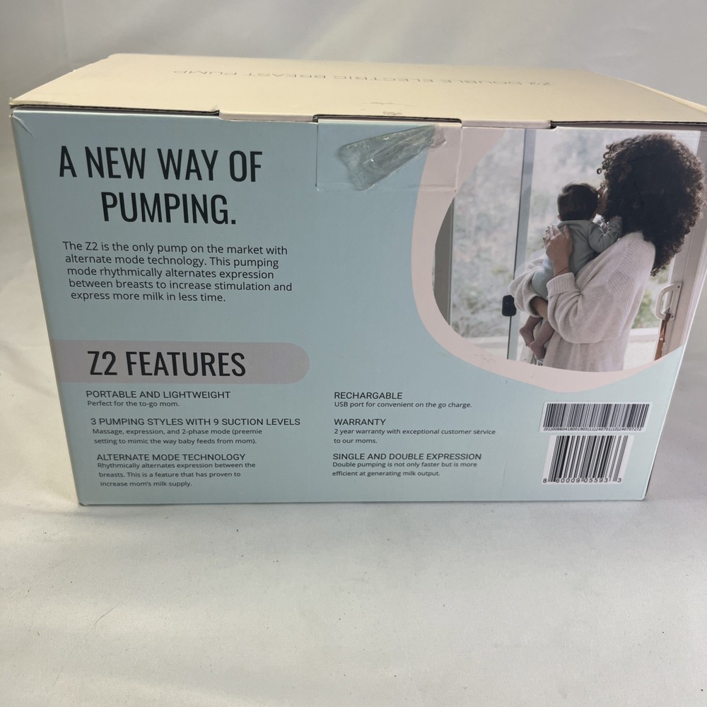 Zomee Z2 Double Electric Breast Pump Open Box Never Used