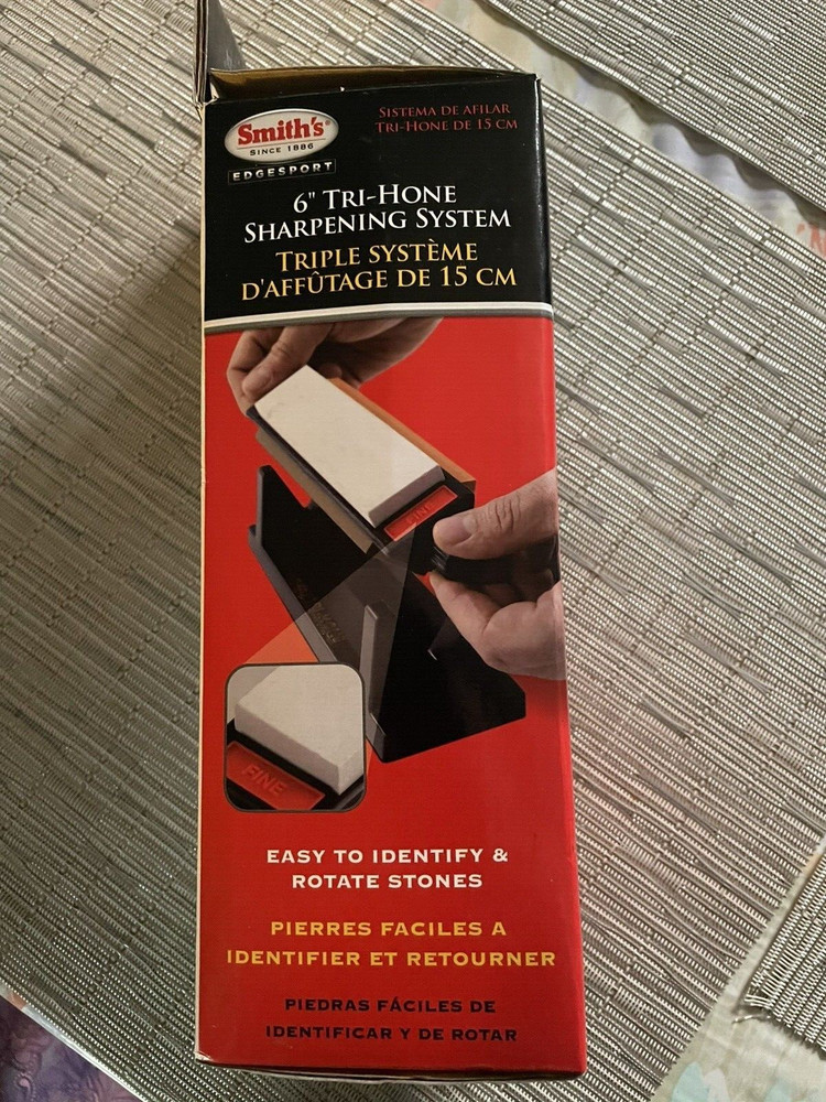 Smith's TRI-6 Arkansas Tri-Hone Sharpening Stones System