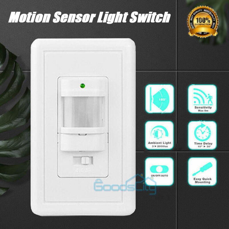 Body Infrared Motion Sensor Switch Detector LED Lamp Light Control Wall Mount