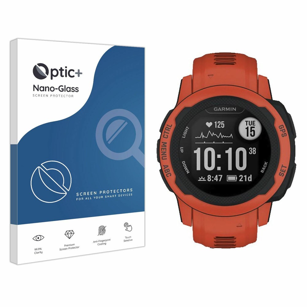 Optic+ Nano Glass Screen Protector for Garmin Instinct 2S