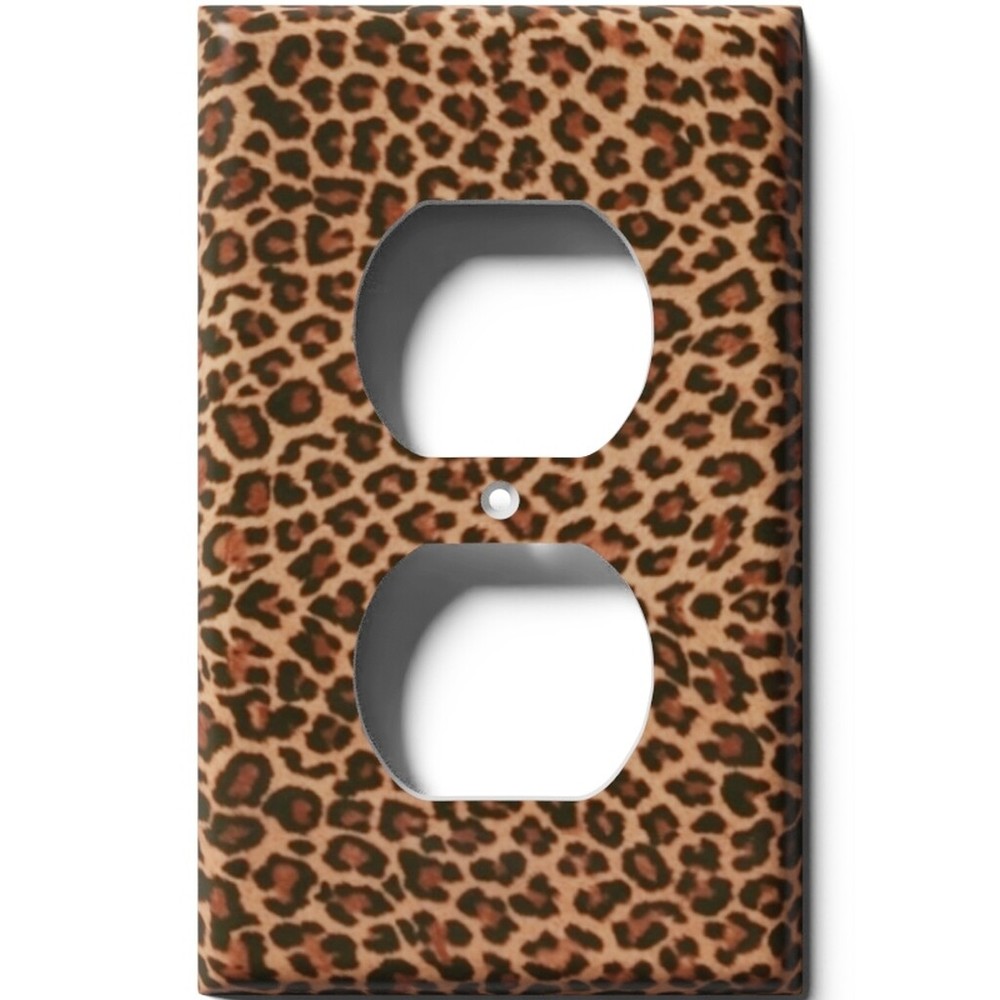 SnazzySwitch Leopard Print Decorative Light Switch Plate Cover