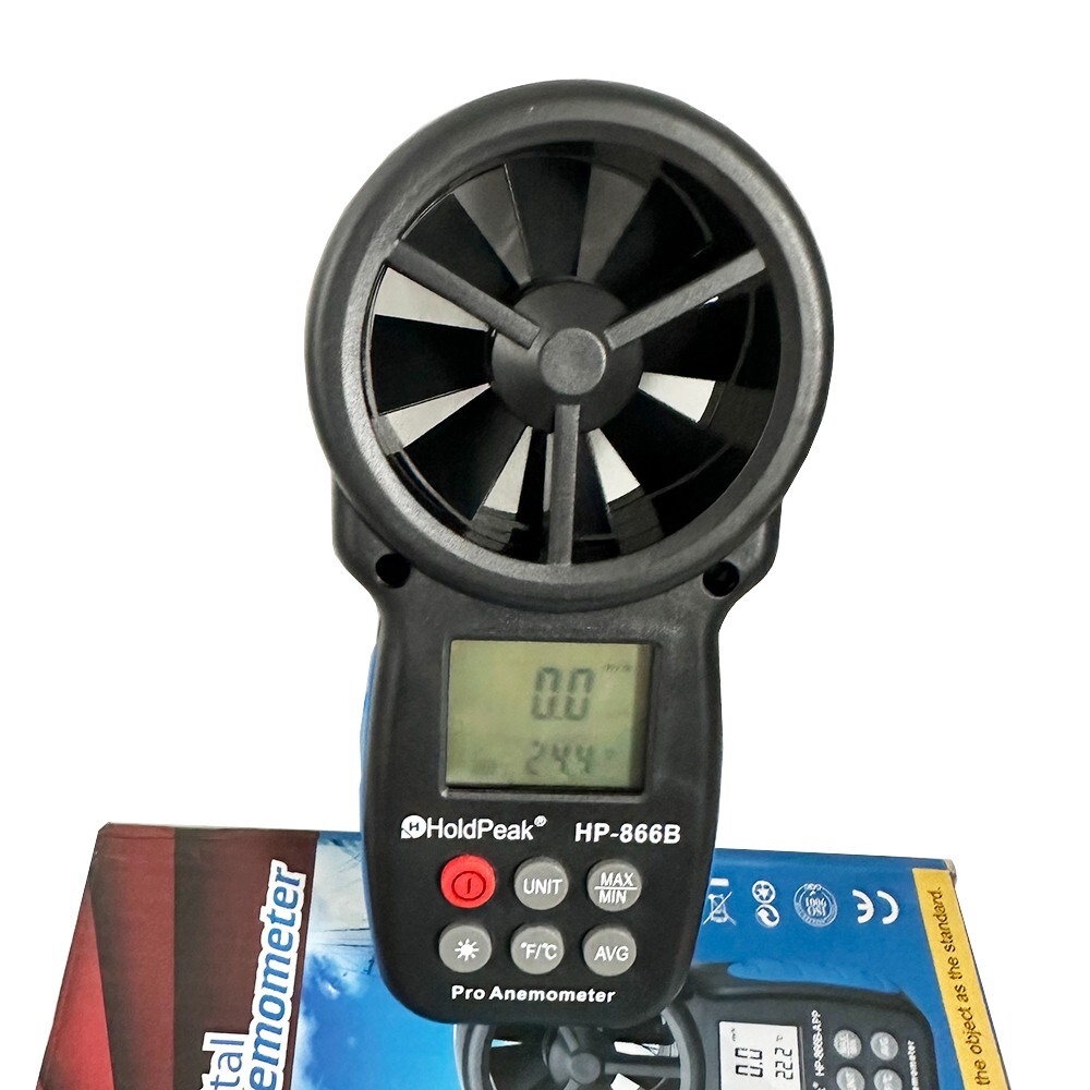 Pro Anemometer Multi-function Temperature Meter Anemometer Range 0.3~30m/s