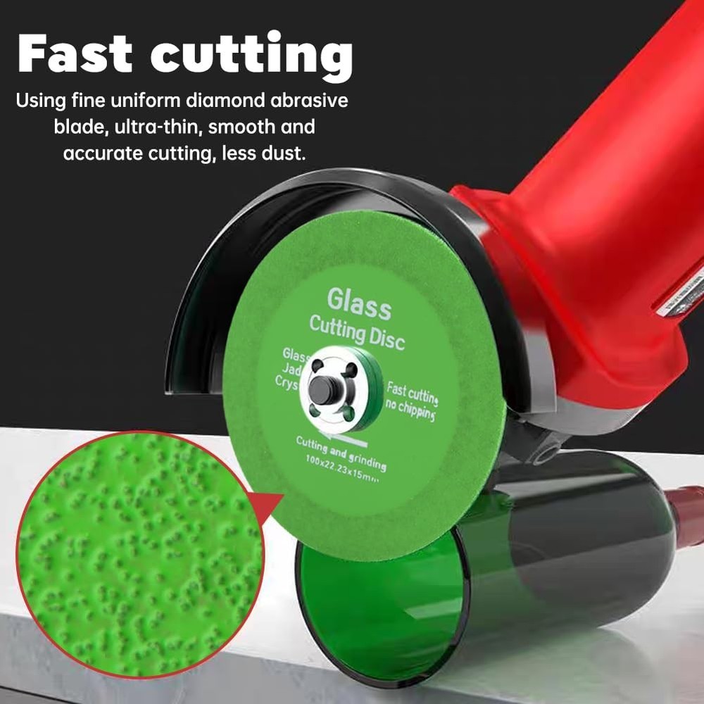 5 Pcs Glass Cutting Disc for Angle Grinder, 4" Ceramic Tile Cutter Blade, Ultra-